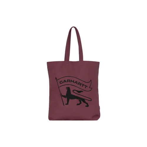 Carhartt WIP Хлопок Тоут Сумка Сумка для покупок Сумка Сумка через плечо Унисекс Темно-фиолетовый Красный