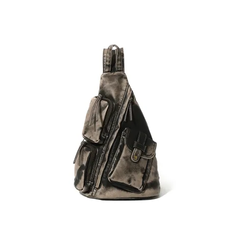 MASTER CANVAS Кожа Sling Сумка Стандартная Унисекс Кофе