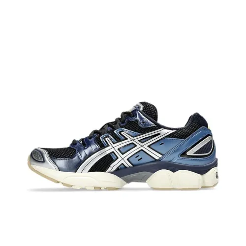 Asics Gel Nimbus 9 Low Топ Беговые кроссовки Мужские Черные Серебряные