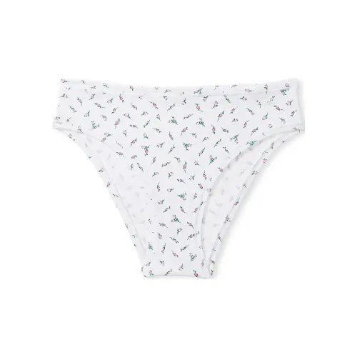 Victoria's Secret Розовый Хлопок Cheeky PANTY Optic Белый Ditsy Цветочный Нижнее белье Женские 1 Пачка Светло-белый Цветочный