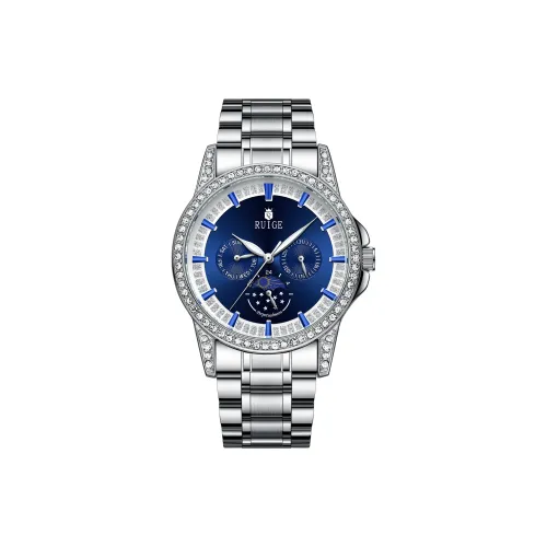 RUIGE Кварцевый механизм Мужские часы 41mm*мм*мм Синий