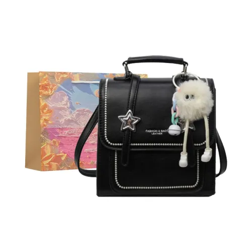 BRINCH ПУ (полиуретан) Рюкзак Стандартный Женский Черный Бежевый Серебряный Розовый