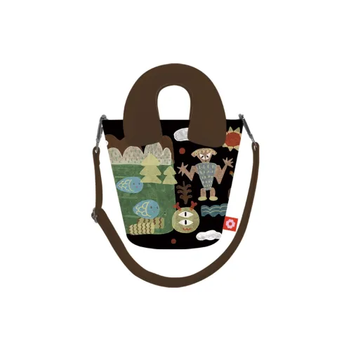 Perfect Styles Мягкий Портативный Через плечо Лошадиная копыта Сумка-ведро Средняя Женская Черный Белый Зеленый