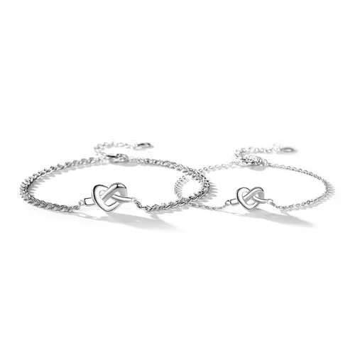 JOYDINNY Браслеты из серебра S925 Унисекс