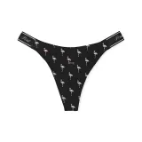 1 шт (Чисто черный, принт фламинго/черный)