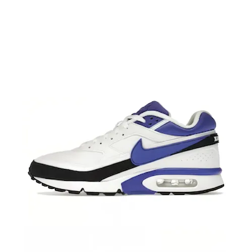 Nike Air Классический BW Амортизация Износостойкий Низкий Топ Беговые кроссовки Унисекс Синий Белый Черный