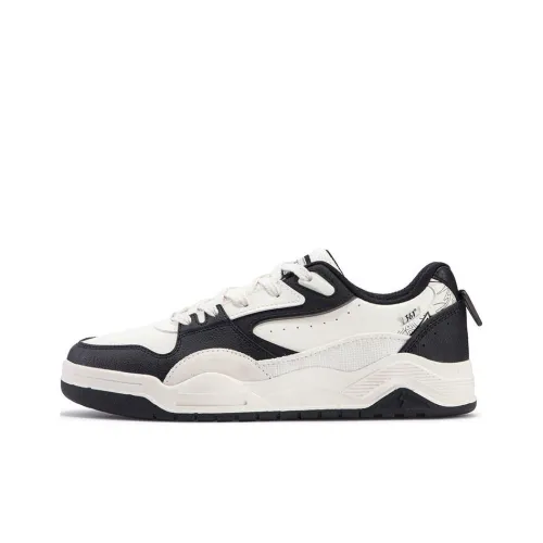 361° Модель Flame 4 Устойчивые к истиранию Низкие Кроссовки для скейтбординга Мужские Белые Черные