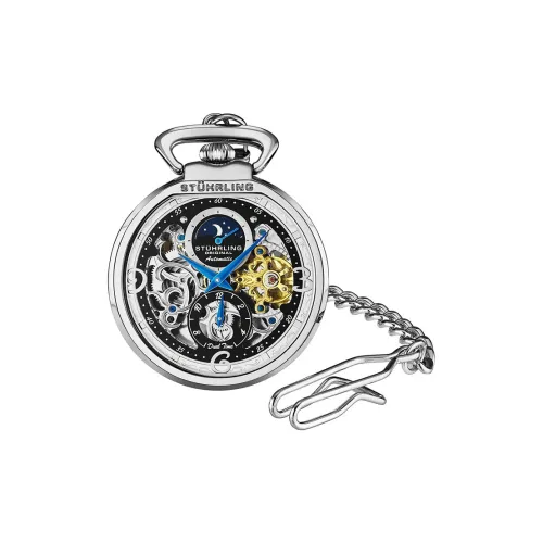 STUHRLING Механический Автоматический Механизм Унисекс Monaco Collection Карманные Часы