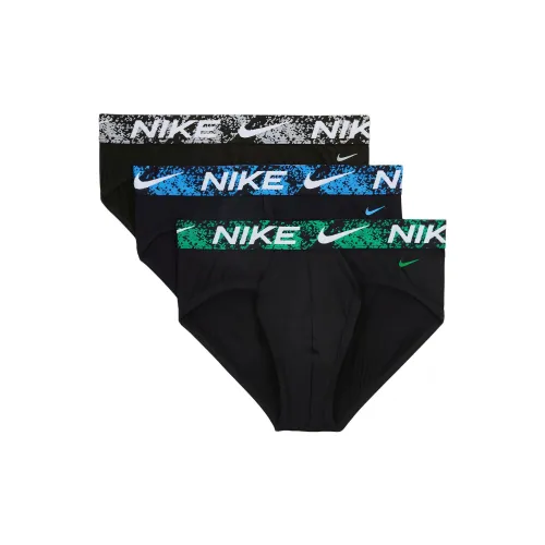 Nike 015 Черный/Стадионный Зеленый/Университетский Синий/Белый Мужские Трусики-Бикини