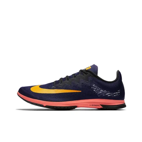Nike Zoom Streak LT 4 Беговые кроссовки Низкий Топ Оранжевый Peel Желтый Мужской