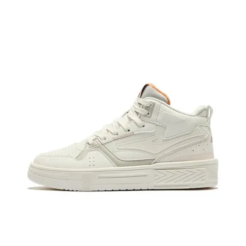 Erke Conquest 3,0 Устойчивые к истиранию противоскользящие высокие кроссовки для скейтбординга Женские Белые Серые