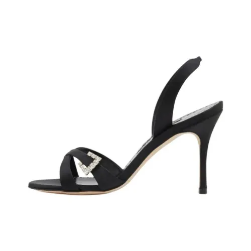 MANOLO BLAHNIK Ramisli One Ремень Сандалии 9 см Женские Черный