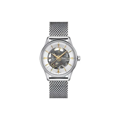 Certina DS 1 Skeleton Collection Автоматический Механический Часы Мужские 40 мм Серебристый Циферблат