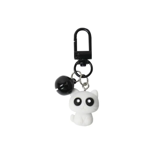 A Little Tide To Play Милый Колокольчик Черный Белый Кошка Украшение Подвески Аниме-тематика