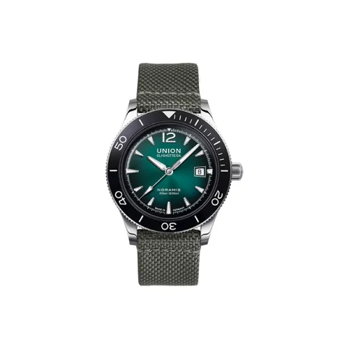 UNION GLASHUTTE/SA Автоматический механический механизм Мужские часы Noramins Collection 42мм*40мм*12,9мм Зеленый