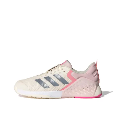Adidas DROPSET 3 Тренировочные Кроссовки Низкие Топ Розовые Белые Яркие Металлические Железо Серый Розовый Женские