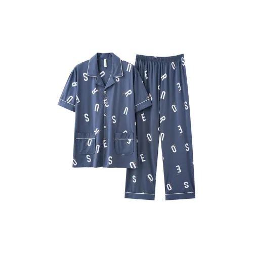 PBENO PD 407 Синий Мужской Пижамный Комплект