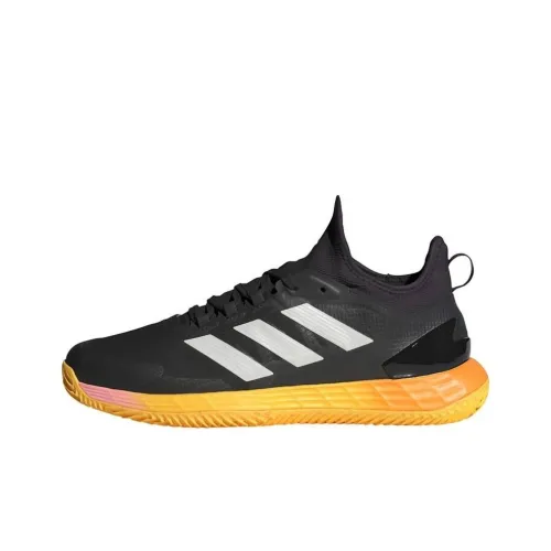 Adidas Adizero Ubersonic Slip-Resistant Abrasion-Resistant Low-Top Tennis Shoes Men's Gray Yellow White Adidas Adizero Ubersonic Противоскользящие Устойчивые к истиранию Низкие Кроссовки для тенниса Мужские Серый Желтый Белый