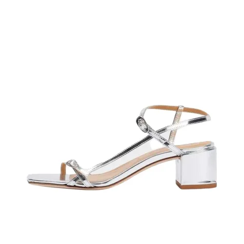 Aeyde Tash one Ремень Сандалии 4,5см Женские Серебряные