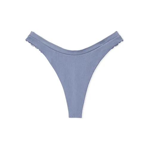 Victoria's Secret Розовый Бесшовный HIGH Нога Стринг PANTY Пыльно-Радужное Кружево Спина Нижнее белье Женские 1 шт Синий