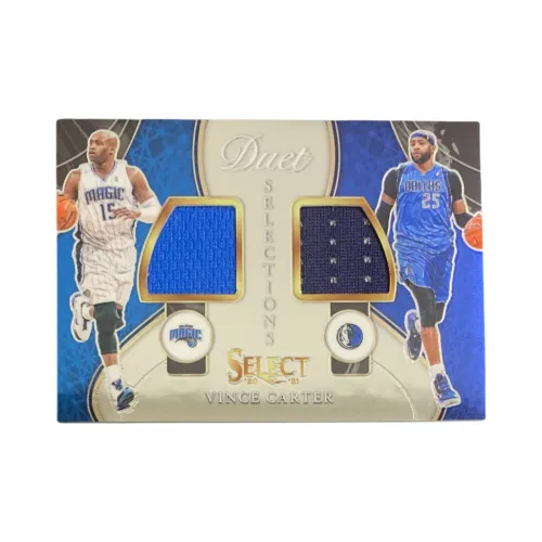 PANINI Select VINCE Картер Демигод Magic Maverick Double Window Jersey Past And Present Star Card Card Pass