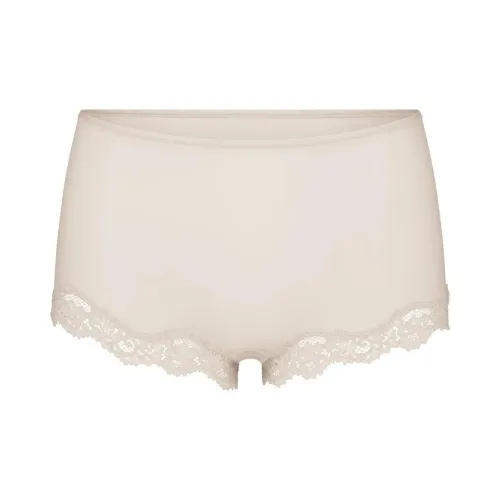 SKIMS FITS EVERYBODY LACE BOY SHORT UNDERWEAR Women's 1 Pack Камень Каменный цвет
