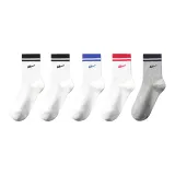 5 пар (Белый, Черный, Белый, Синий, Белый, Красный, Черный, Серый)