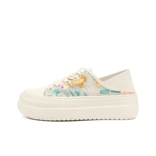 D Fuse SCANDINAVIA Белые Кроссовки Туфли на плоской подошве Низкий Топ Скейтбординг Кроссовки Женские