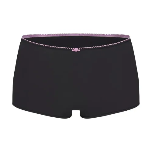 SKIMS FITS EVERYBODY PICOT Комбинированный Мальчик Короткий Трусы Женские 1 Пачка Оникс Лепесток Контрастность Агат Лепесток Контрастность