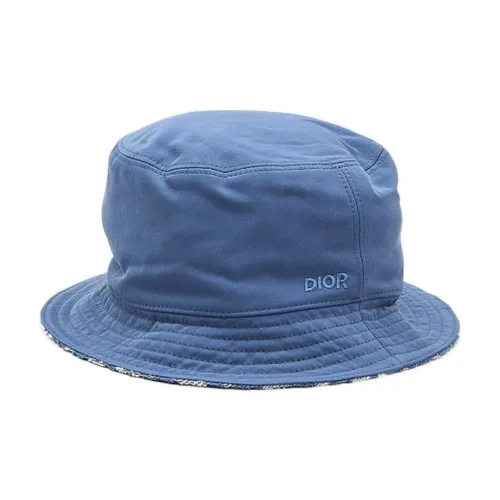 DIOR Мужские хлопковые панамы синие