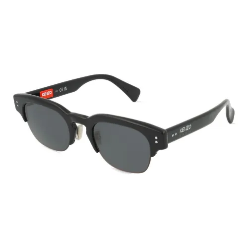 KENZO Пластик Нерегулярная форма Солнцезащитные очки Мужской Черный