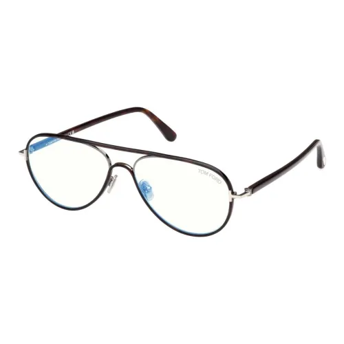 TOM FORD Металл Aviator Оправа для очков Унисекс Черный