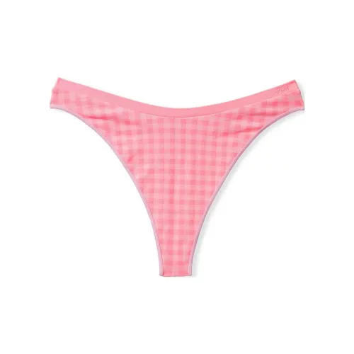 Victoria's Secret Розовый Бесшовный HIGH Нога Стринг PANTY PBGJP Нижнее белье Женские 1 шт Розовая клетка