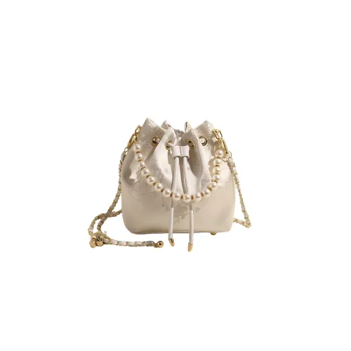 Versman Ткань Портативный Сумка через плечо Сумка на плечо Стандартная Женская Белый Экрю Небесно-синий Розовый Цветочный Розовый Pavilion