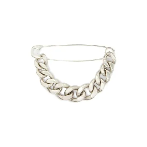 JIL SANDER Латунь Броши Мужской Серебряный