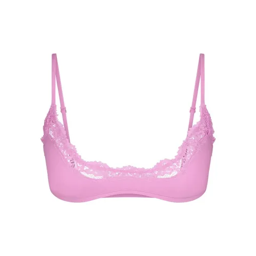 SKIMS FITS EVERYBODY Кружево Scoop Бюстгальтер Женский Лепесток Лепесток Цвет