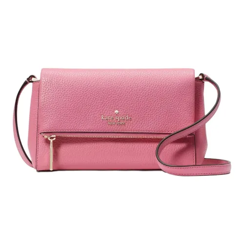 Kate Spade Litchi Grain Кожа Сумка через плечо Мини Женская Цветочная Розовая