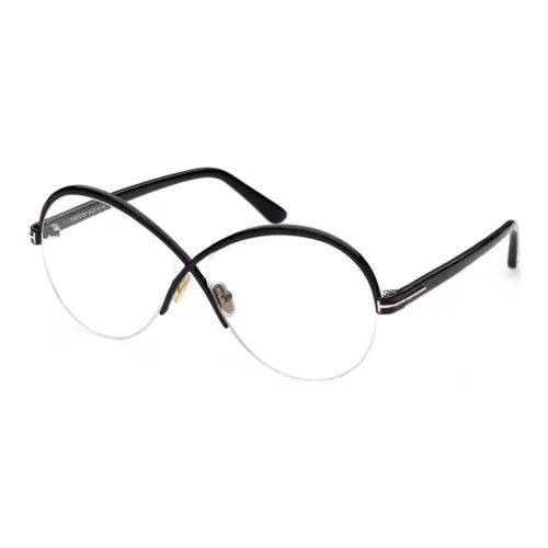 TOM FORD Металл Овал Оправы для очков Женские Черный