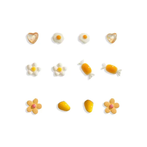 YOASOBI Керамика Серьги-гвоздики Женские