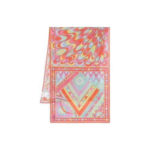 EMILIO PUCCI Шарфы из хлопчатобумажной ткани Женские Многоцветные