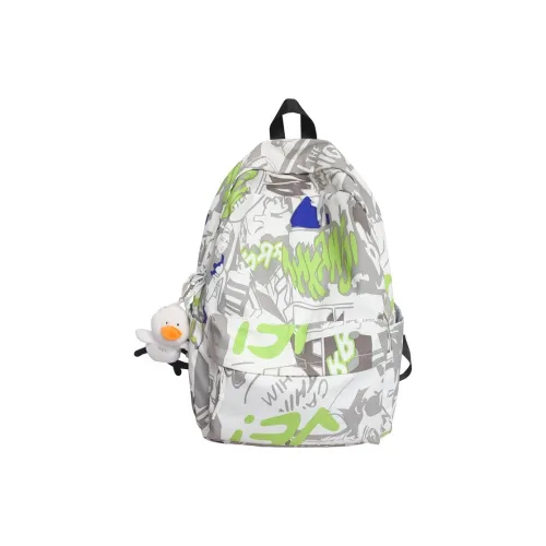 Barang Bear Нейлон Рюкзак Стандартный Унисекс Серый Белый