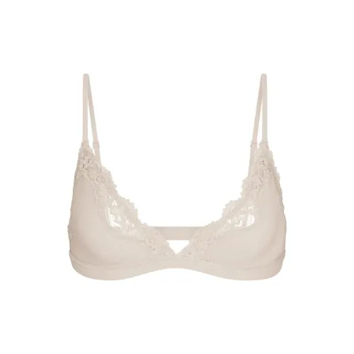 SKIMS FITS EVERYBODY Кружево Треугольник Бюстгальтер Женский Камень Каменный цвет