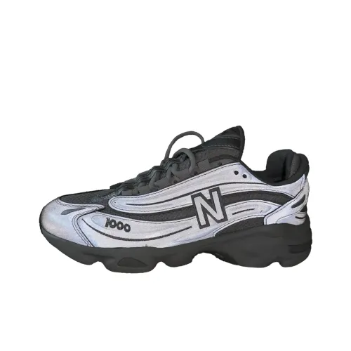 New Balance NB 1000 Low Топ Повседневные Беговые Кроссовки Унисекс Серебристо-Серый