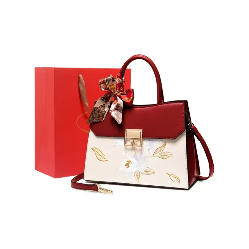 PAYOT Микрофибра Синтетическая Кожа Сумка для свадьбы Сумка через плечо Сумка Большая Женская Бургунди и Экрю