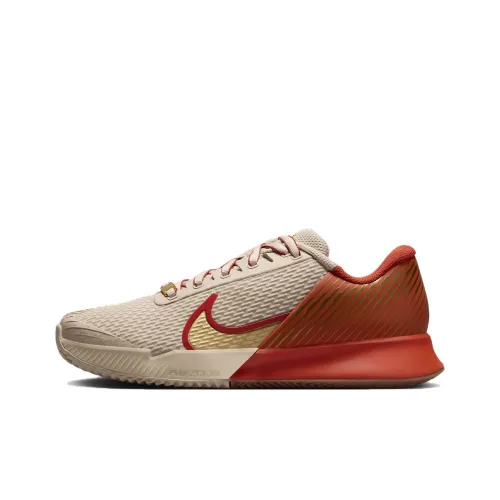 Nike Air Zoom Vapor Pro 2 Slip Resistant Abrasion Resistant Низкий Топ Теннисные Кроссовки Женские Коричневый Красный