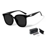 Прозрачно-серая рамка, серый фильм [улучшенный нейлоновый объектив] + высококачественная подарочная коробка