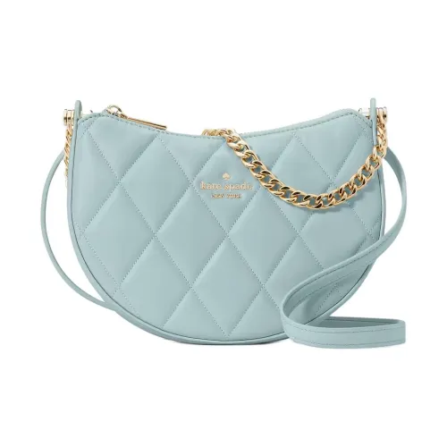 Kate Spade Гладкая Quilted Кожа Сумка через плечо Женская Синяя