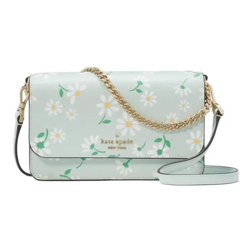 Kate Spade Крестообразная текстура PVC Сумка через плечо Сумка на плечо Маленькая Женская Кристально-синий Многоцветный