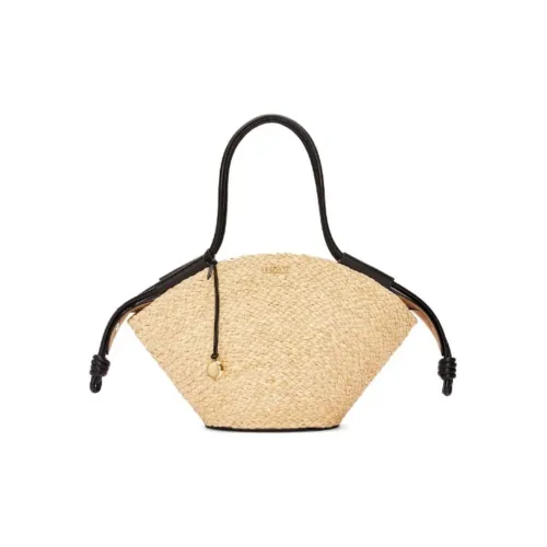 LOEWE Совместное издание Рафия с Наппа Коровья кожа Сумка Маленькая Женская Натуральная и Черная