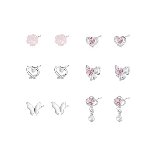 Серьги-гвоздики Vegetarian Alloy Women's